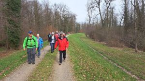 Wir wandern auf dem Reussdamm